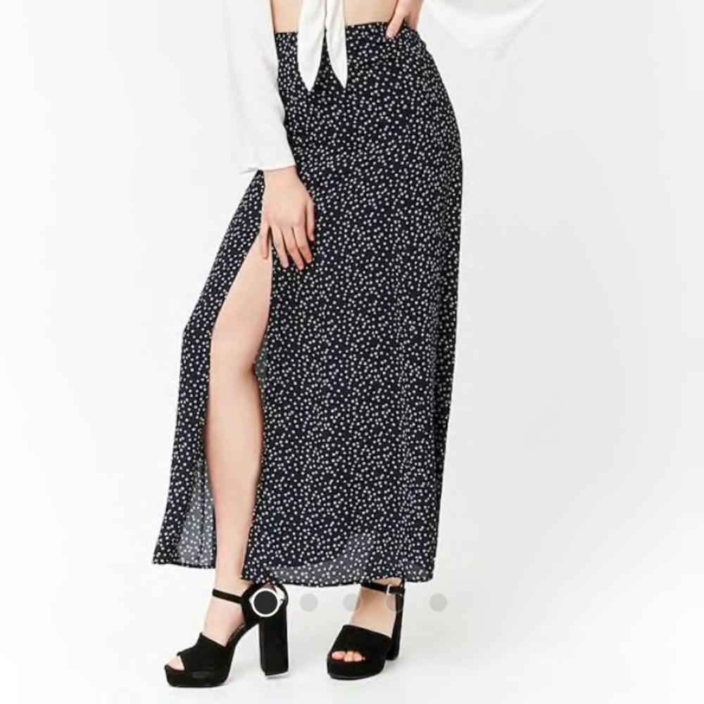 Forever 21 floral maxi skirt